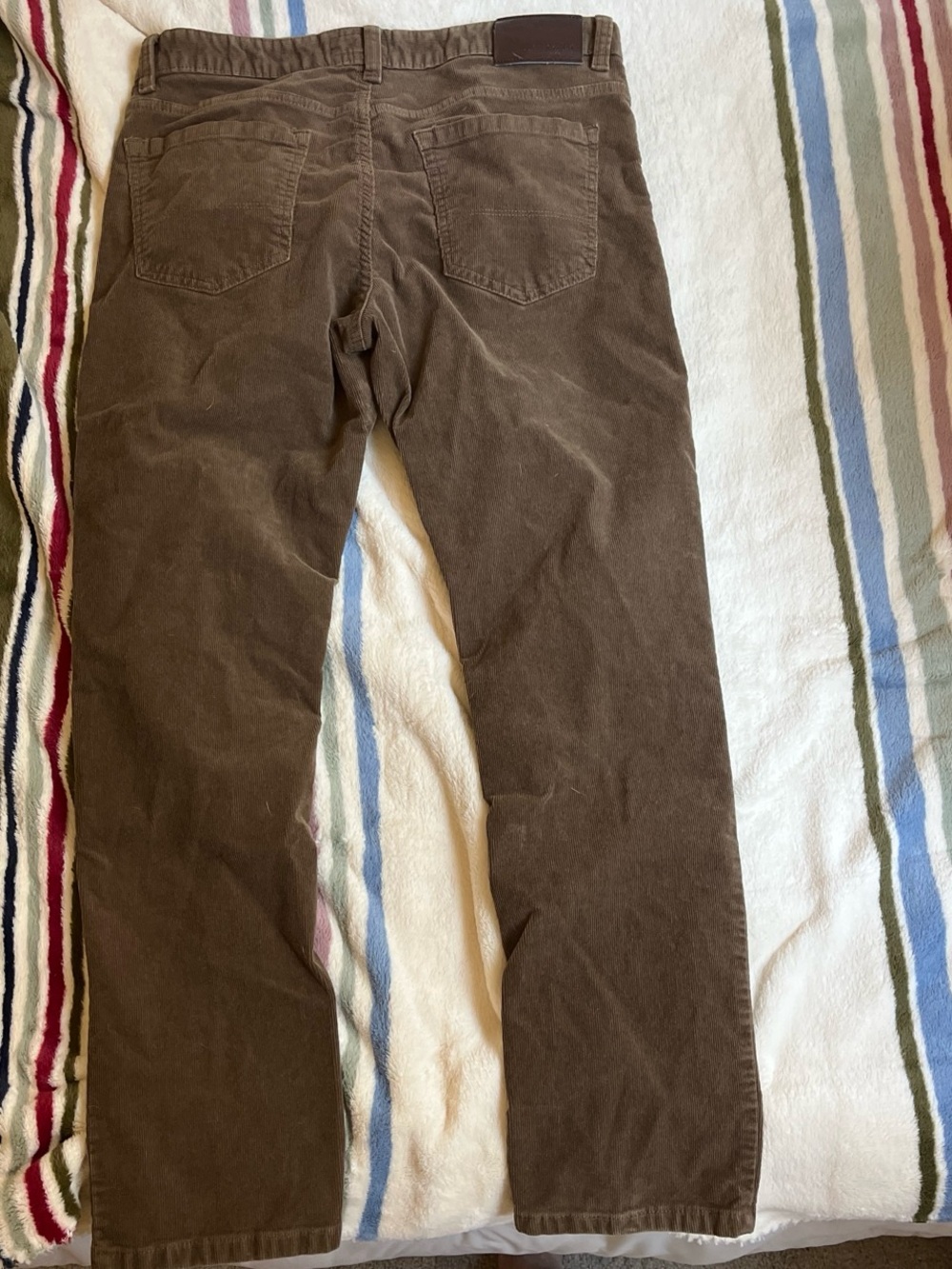 Men's Corduroy Pants in Chocolate Brown